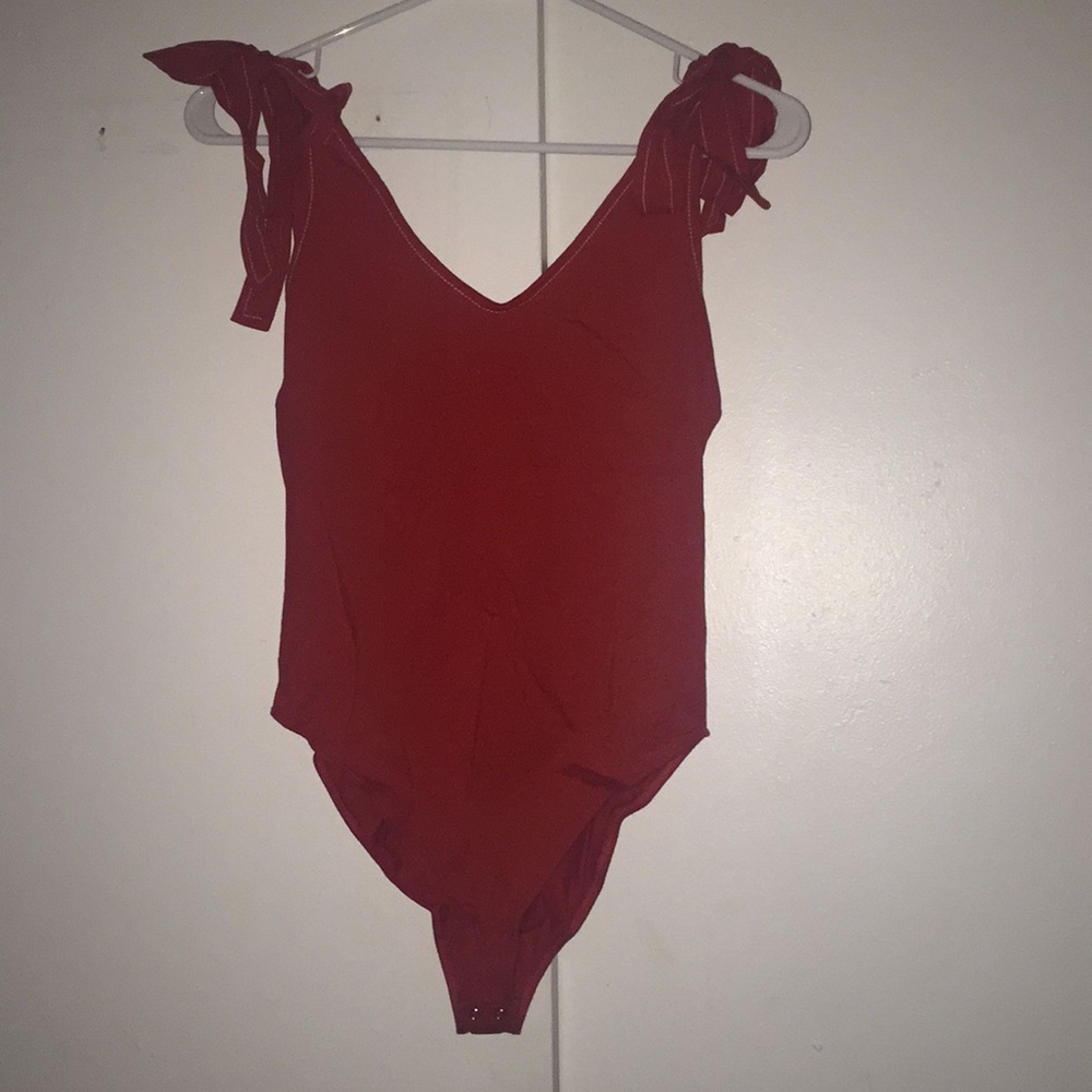 Red Forever 21 Bodysuit